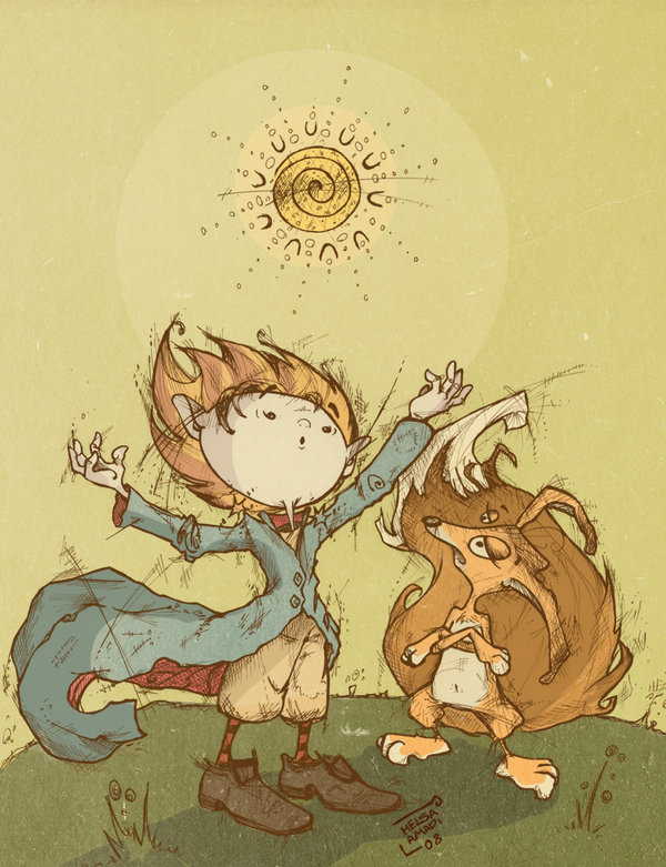 Ilustração de "O Pequeno Príncipe" por Helsa Amadi 